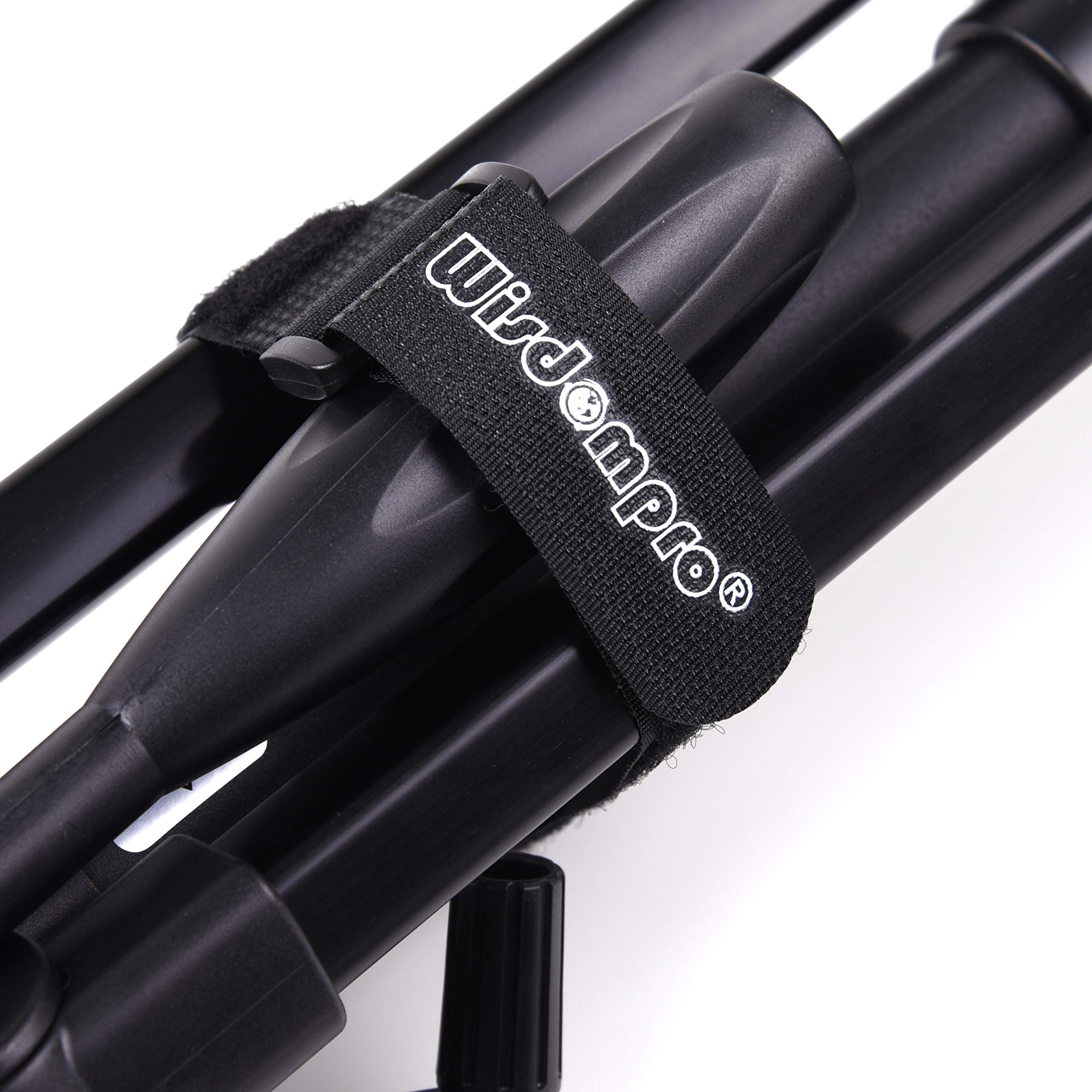20 Pack (8 12 18 24 inches) Hook and Loop Reusable Fastening Cable Tie Down Straps by Wisdompro - Reusable, Durable Functional Ties to Keep Your Home, Office, Workspace from Tangled Messes of Cords