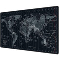Anpollo Extended Speed Gaming Mouse Pad Large Size 35.4 x 15.7 inches Desk Mat Mousepad with Personalized Design - Black World Map