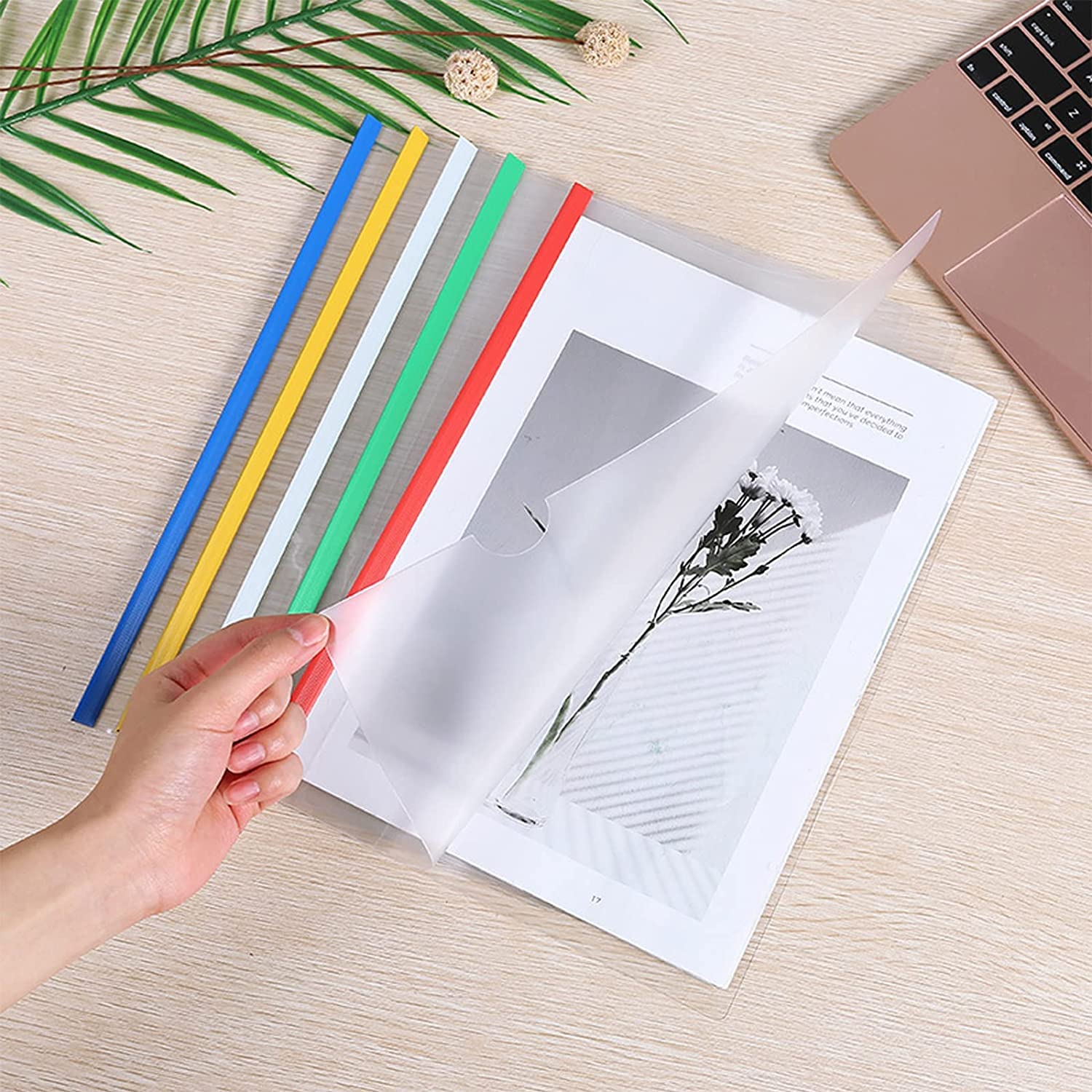 30 Pack Clear Plastic Document File Folder,Plastic File Jacket Sleeves for Letter Size Paper, Plastic Folders for Letter Size and A4, for School and Office Supplies (Transparent Folder(30Pack))