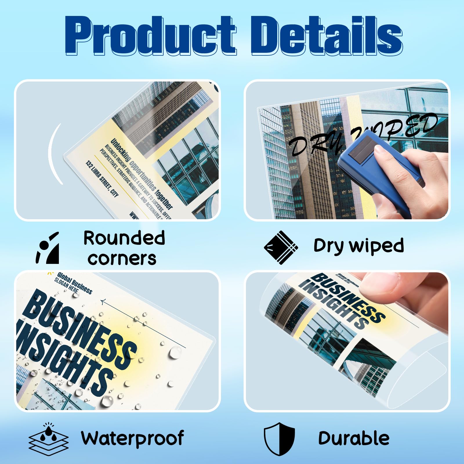 100 Pack 5 Mil Laminating Pouch with Clear Loop 2 1/2" x 4 1/4" Luggage Tag Laminating Pouches with Slot Hole Thermal Laminate Pouch Tags Kit Resealable for Work Permits Pass Cards Student ID Cards
