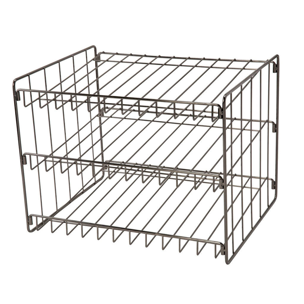 Kitchen Details 3 Tier Can Organizer | Canned Food Storage Rack | Kitchen Cabinet and Pantry Organization | Holds 36 Cans | Space Saving | Onyx