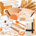 Sourdough Starter Kit, Sourdough Bread Baking Supplies, Sour Dough Starter Kits, Woven Banneton Bread Proofing Basket, Sourdough Kit Sour Dough Bread Making Tools Kit, Gifts for Women Mom Wife