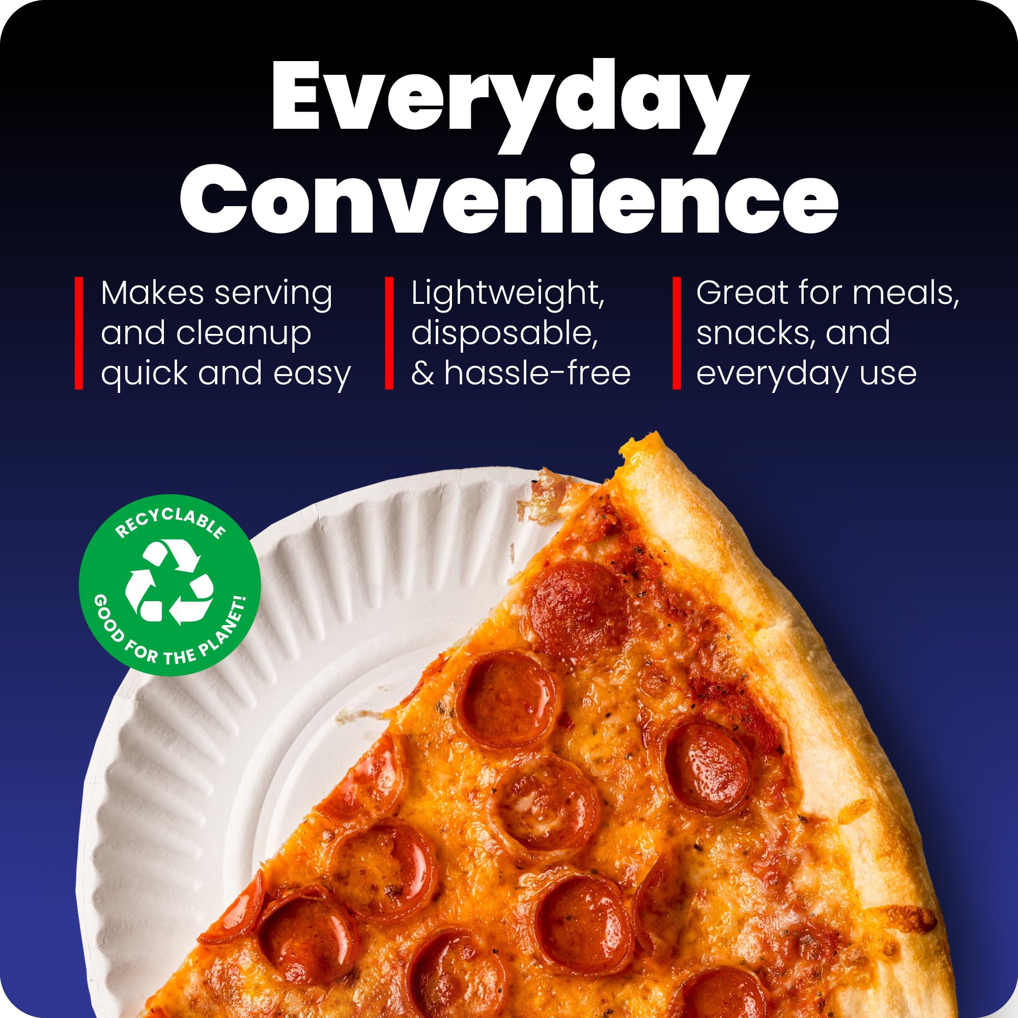 Hygloss Products Paper Plates - Uncoated White Plate - Use for Foodware, Events, Activities, Crafts Projects and More - Environmentally Friendly - Recyclable and Disposable - 9-Inches - 200 Pack