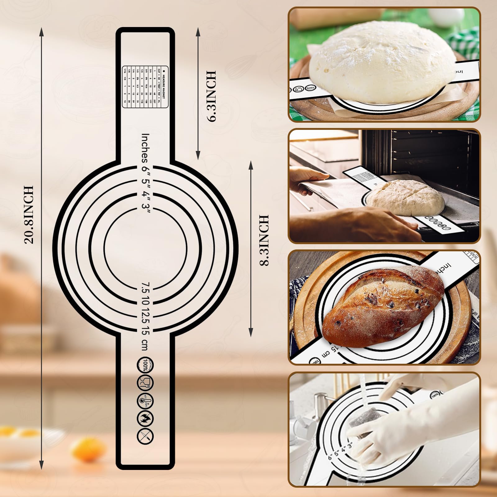 Sourdough Bread Starter Kit, Cotton Sourdough Kit Proofing Basket 10" Round, Banneton Bread Making Tools with Starter Jar,Dough Whisk,Bread Lame & Sling,Scraper and Brush Gifts for Bakers Women Mom