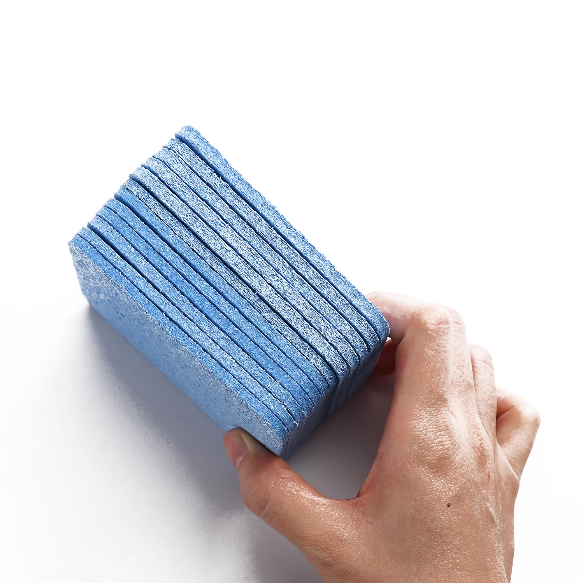 Fox Run Blue Dish Sponges, Set of 12 Scratch Free Kitchen Sponges for Nonstick and Metal Pans