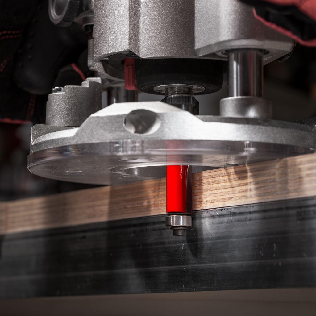 Freud 42-100 3/8-Inch Diameter 2-Flute Flush Trimming Router Bit with 1/4-Inch Shank, Multi