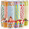 Cididu 210 Pack Paper Ice Cream Cups, 12 Oz Disposable Ice Cream Bowls, Party Dessert Snack Bowls for Hot or Cold Food, Food Grade Party Supplies Treat Cups for Yogurt Soup Fruits, Picnics Birthday