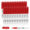 Shuttle Art Permanent Markers, 30 Pack Red Permanent Marker set,Fine Point, Works on Plastic,Wood,Stone,Metal and Glass for Doodling, Marking…