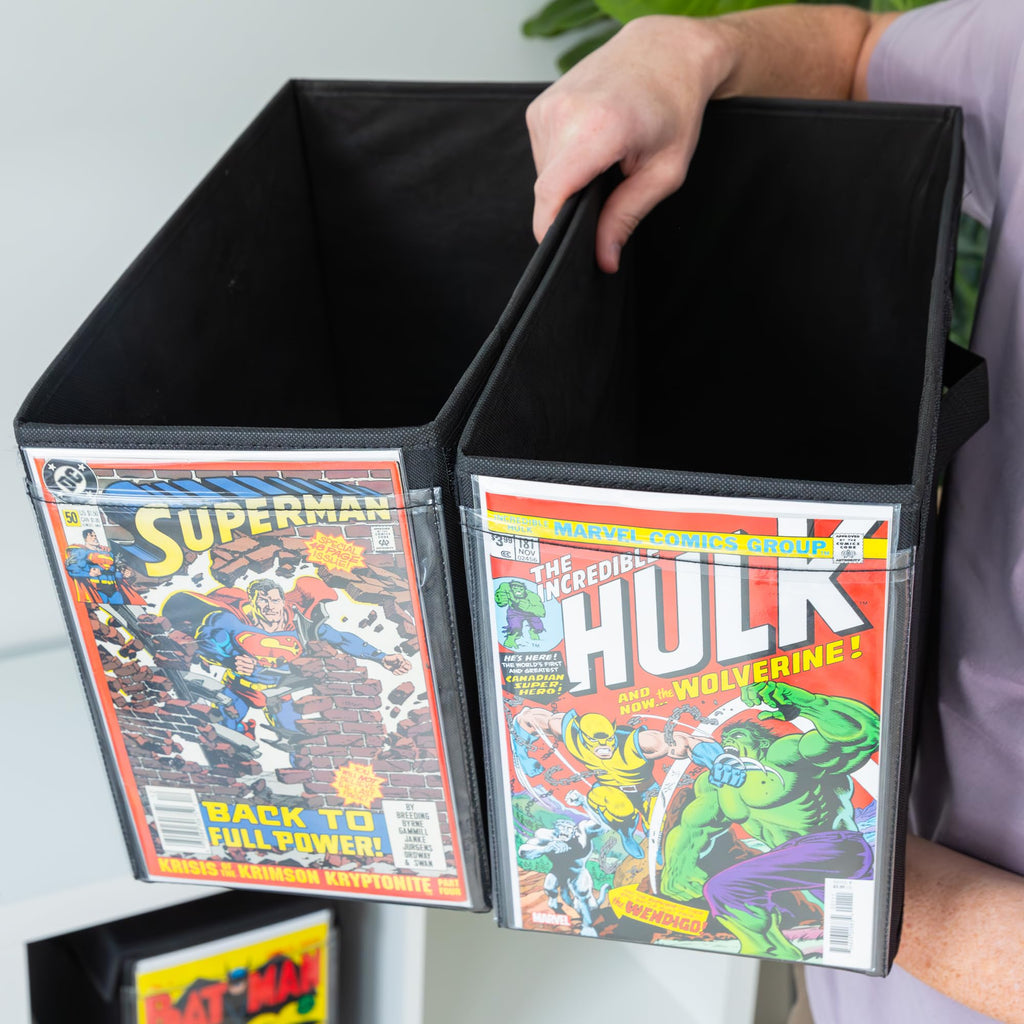 Swanky Nerd Comic Book Storage Box with Comic Book Display Window [Patent Pending]…