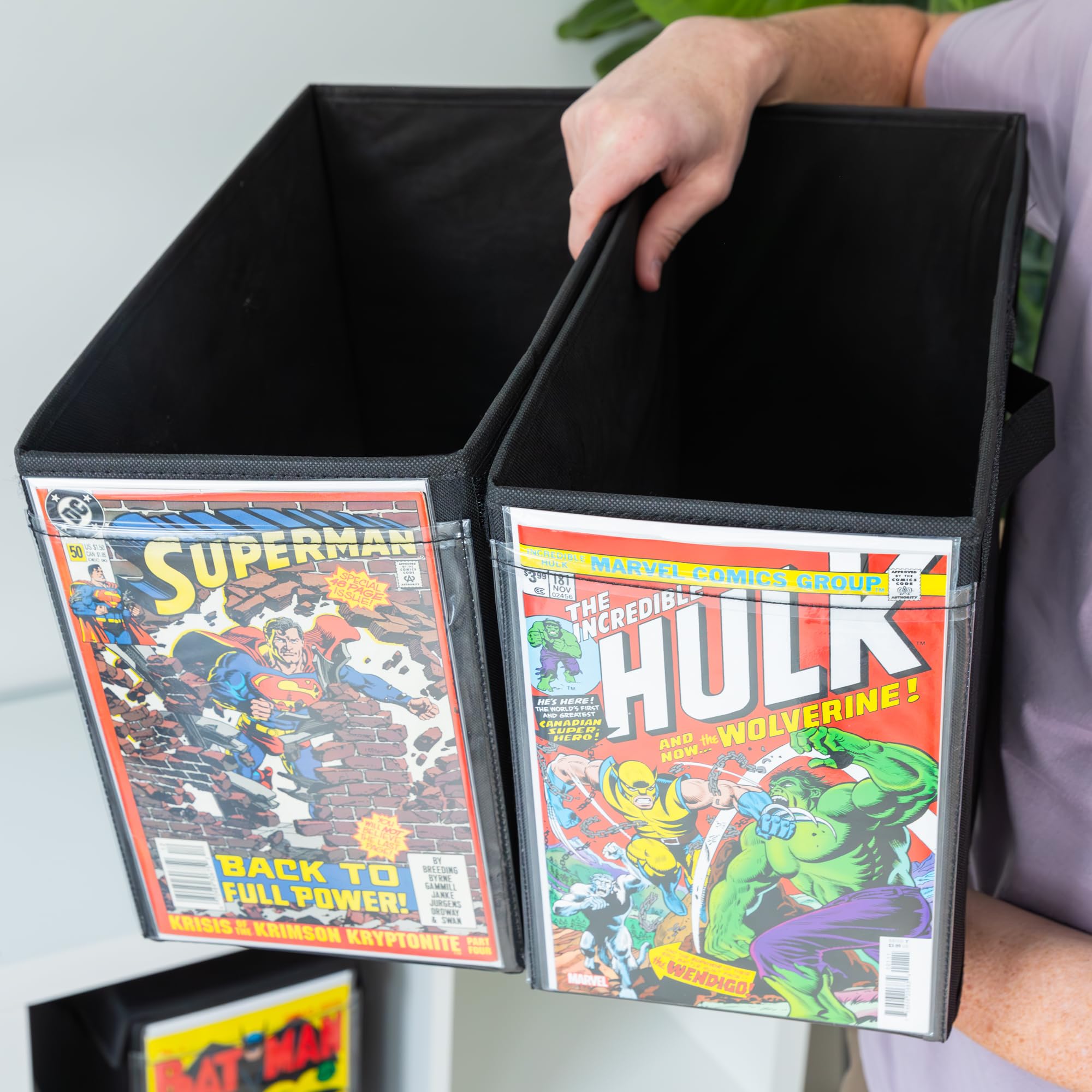 Swanky Nerd Comic Book Storage Box with Comic Book Display Window [Patent Pending]…