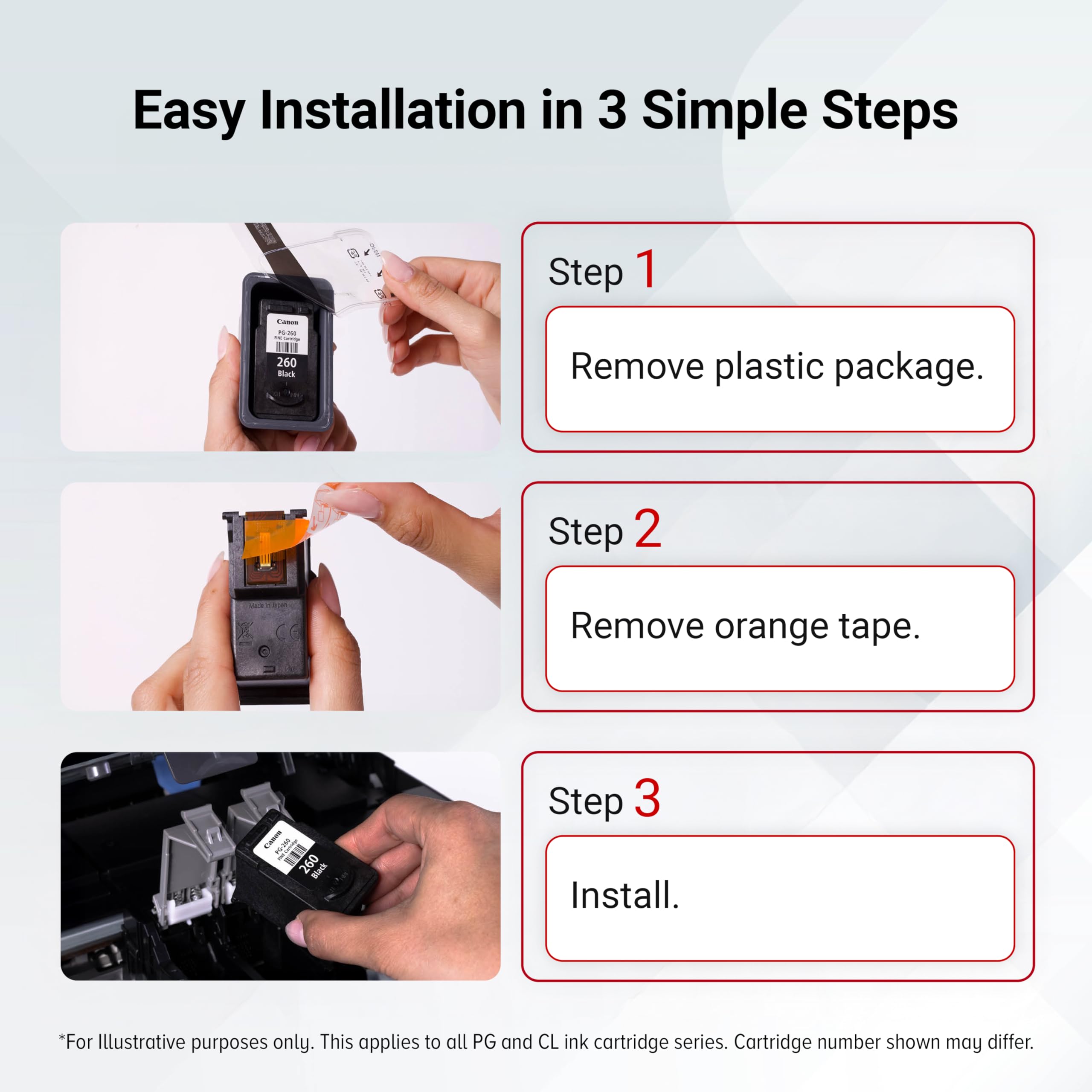 Canon PG-243 Black Ink Cartridge Compatible to printer iP2820 MX492, MG2420, MG2520, MG2920, MG2922, MG2924 MG3020, MG2525, TS3120, TS302, TS202 and TR4520