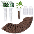 Yoocaa 136pcs Seed Pod Kit for Aerogarden, Hydroponic Grow Anything Kit with 50 Sponges, 12 Baskets, 50 Labels, 24 Domes, Seed Starter Pod Replacement Root Growth Sponges for Idoo, LYKO