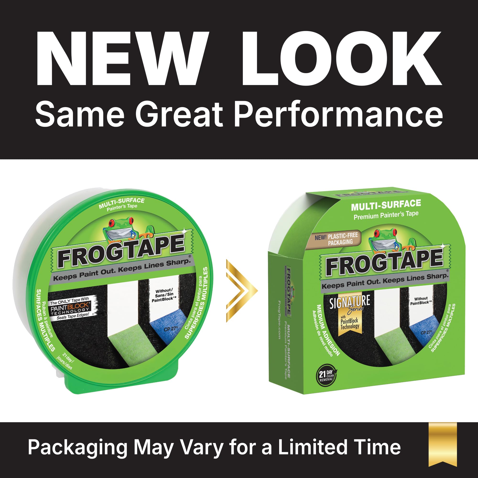 FrogTape 1358463 Multi-Surface Painting Tape, Green, 0.94-Inch x 60-Yard Roll