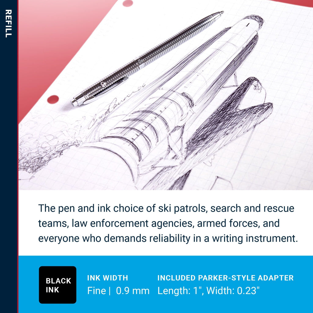 Fisher Space Pen Black Fine Point Pressurized Refill