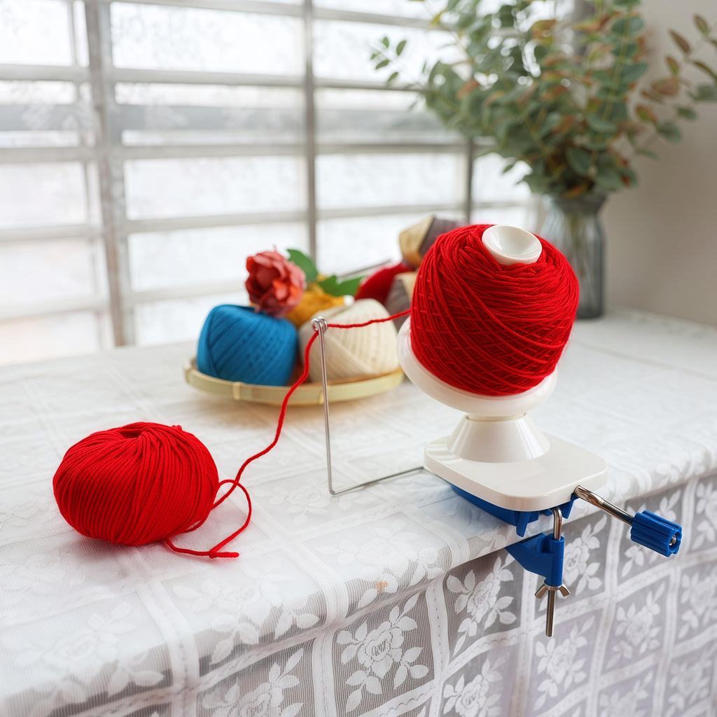 Yarn Winder - Fast & Easy Yarn Ball Winder Tool, No Setup Required Yarn Cake Winder, Portable Manual Yarn Winder for Crocheting & Knitting