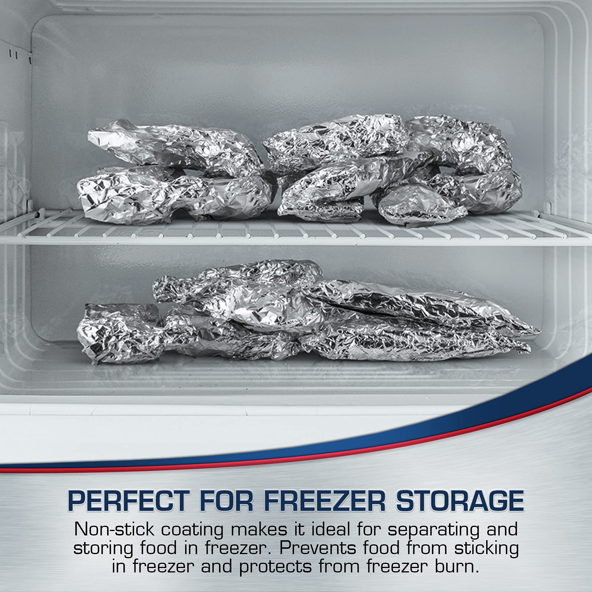ALCAN Aluminum Foil Non-Stick Baking, 12 Inches x 80 Feet 2-count (Pack of 2), Silver