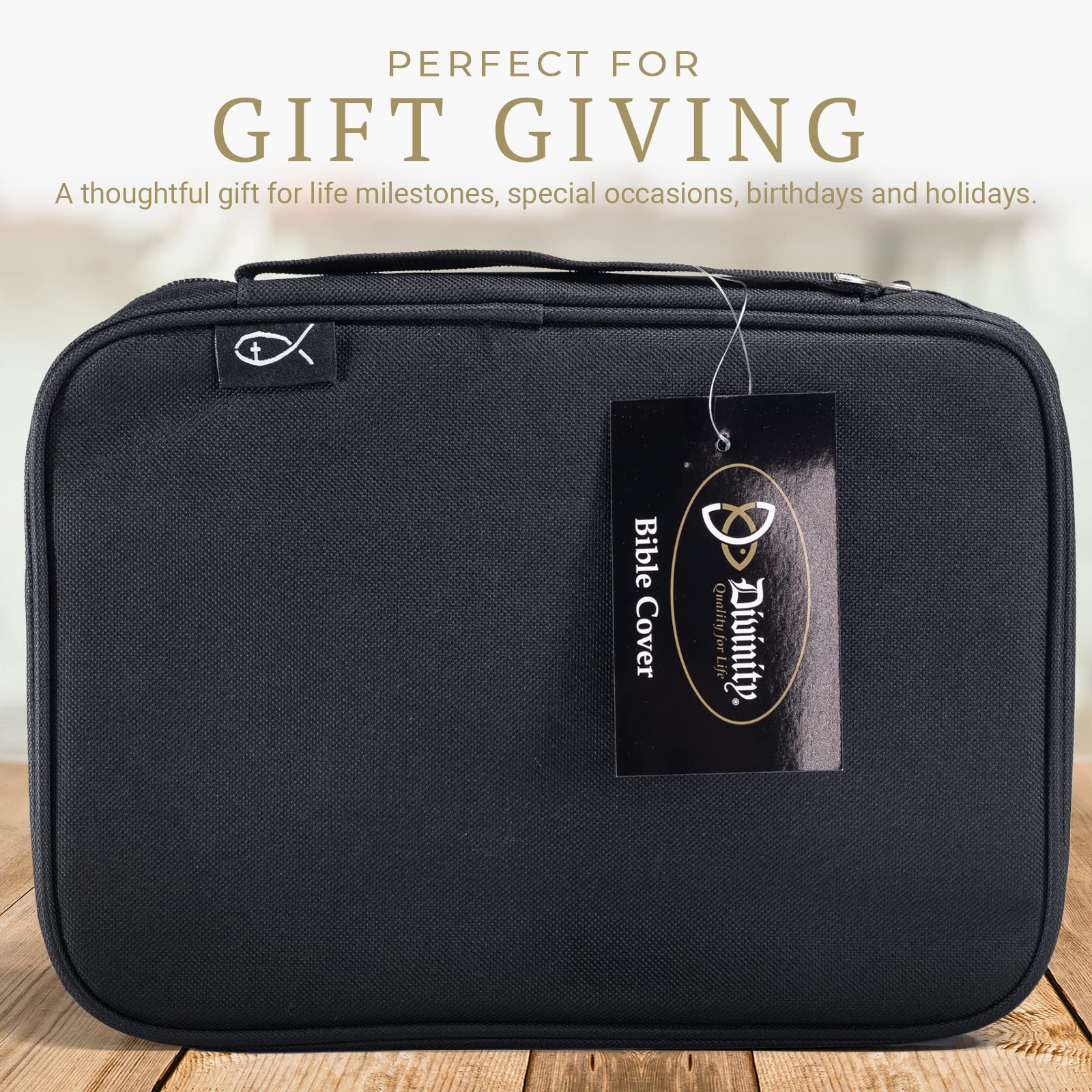 Divinity Boutique Bible Cover Basic Black - Extra Large (21442)
