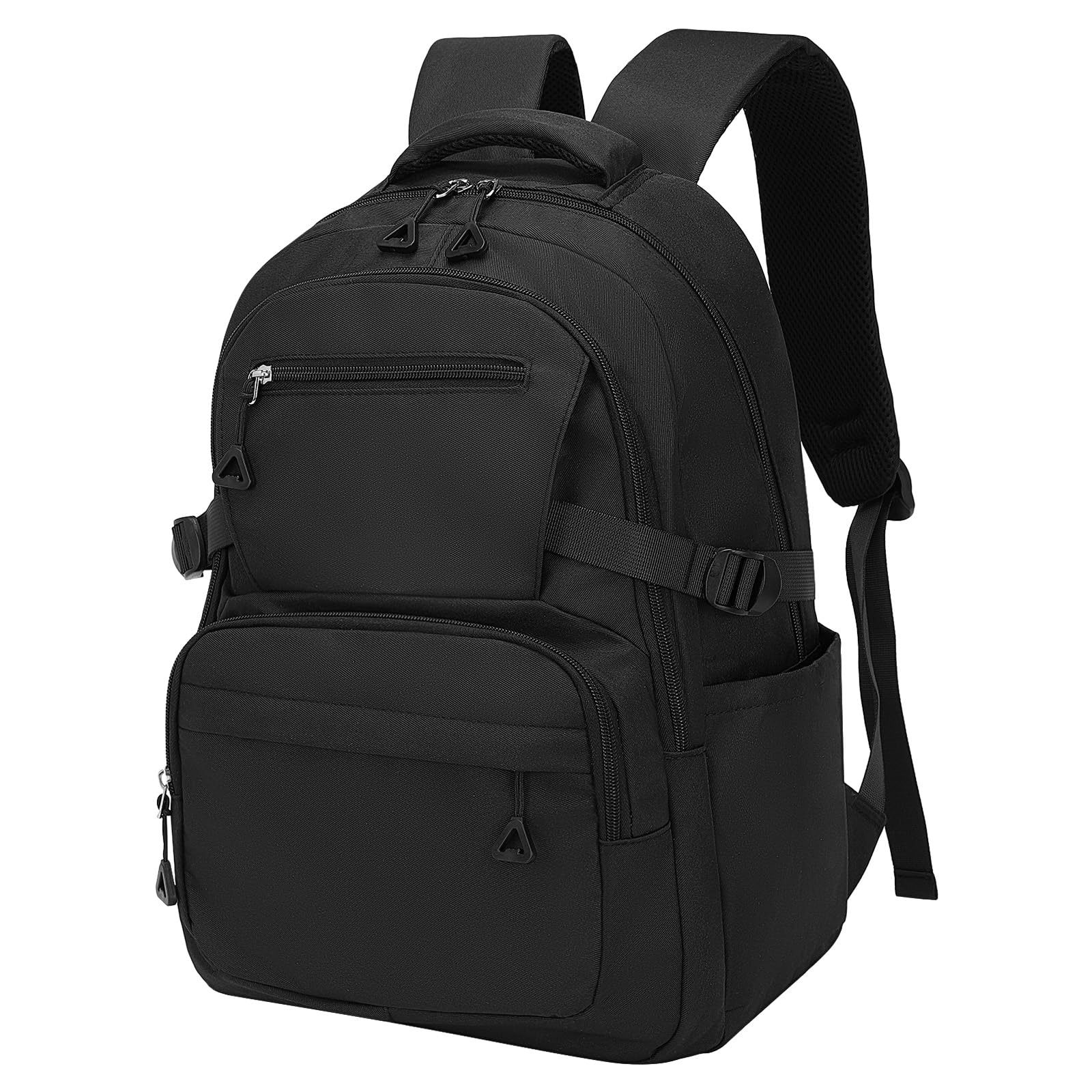 SUIKIHUM Girls Backpack, Lightweight Aesthetic Bookbag with Anti-Theft Pocket, Fit 15.6 Inch Laptop Backpack for College and Daily Use (Black)