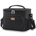 Lifewit Insulated Lunch Bag for Men, Reusable Lunch Box Women, Portable Cooler Freezable Soft Tote Bag Leakproof with Adjustable Shoulder Strap for Adult/Kid for Work/Picnic/School,Black 15L