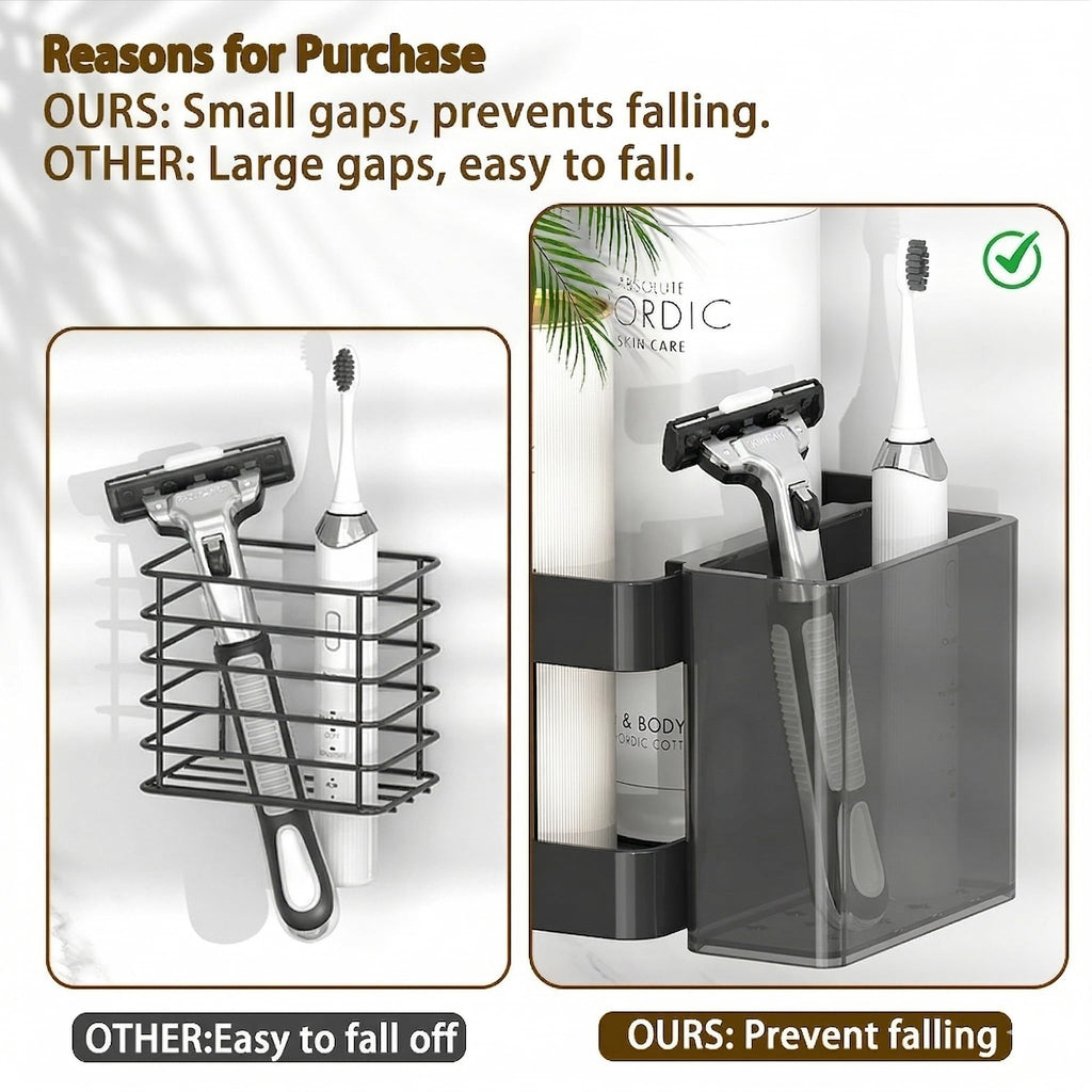 Gabeeriso Shower Caddy Corner, Bathroom Organizers Soap Holder Shower Shelves 2-in-1, Bathroom Shelves with 18 Hooks, Rust-Resistant Adhesive Shower Shelf No Drilling. (L-Shaped Black 3-Pack)