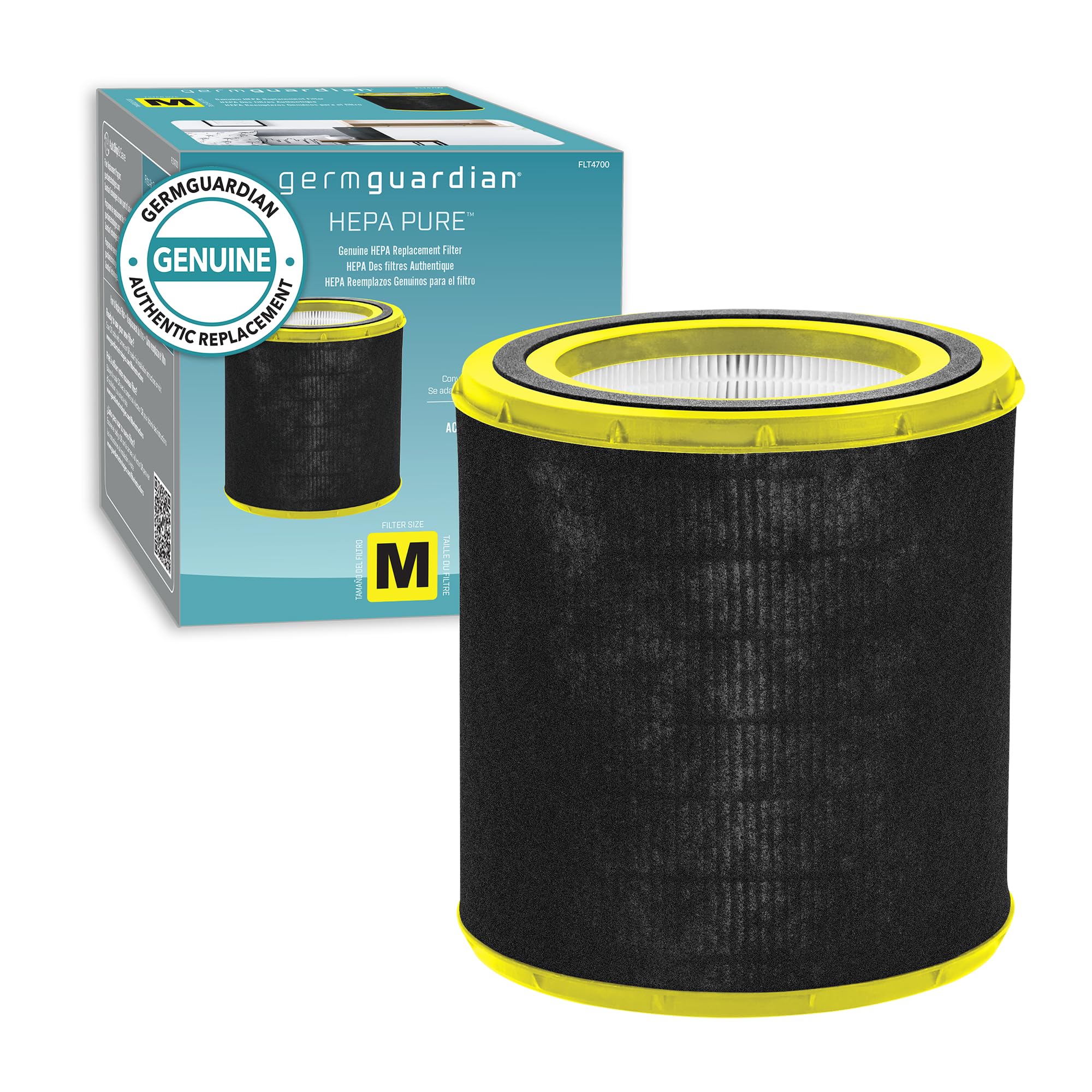 Guardian Technologies Germ Guardian FLT4700 True HEPA Genuine Air Purifier Replacement Filter, 1 Count