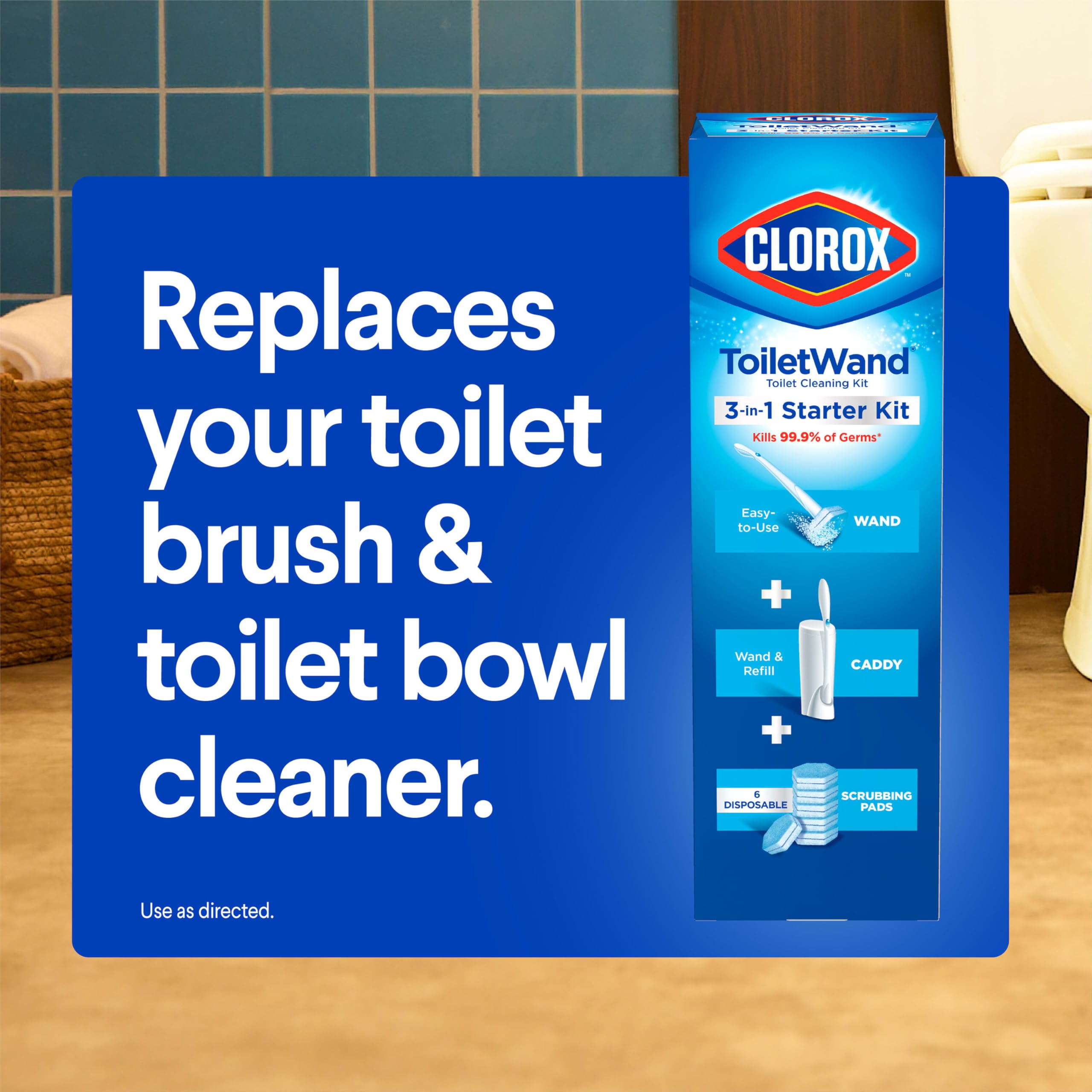 Clorox ToiletWand Disinfecting Refills, 10 Count (Package May Vary)