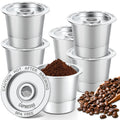 6 Pack Reusable K Cups Coffee Pods for Keurg 1.0: Stainless Steel Refillable K Cup - Reusable Coffee Filter for Keurg 1.0 Coffee Maker, Permanent, Eco-Friendly, Innovative Design