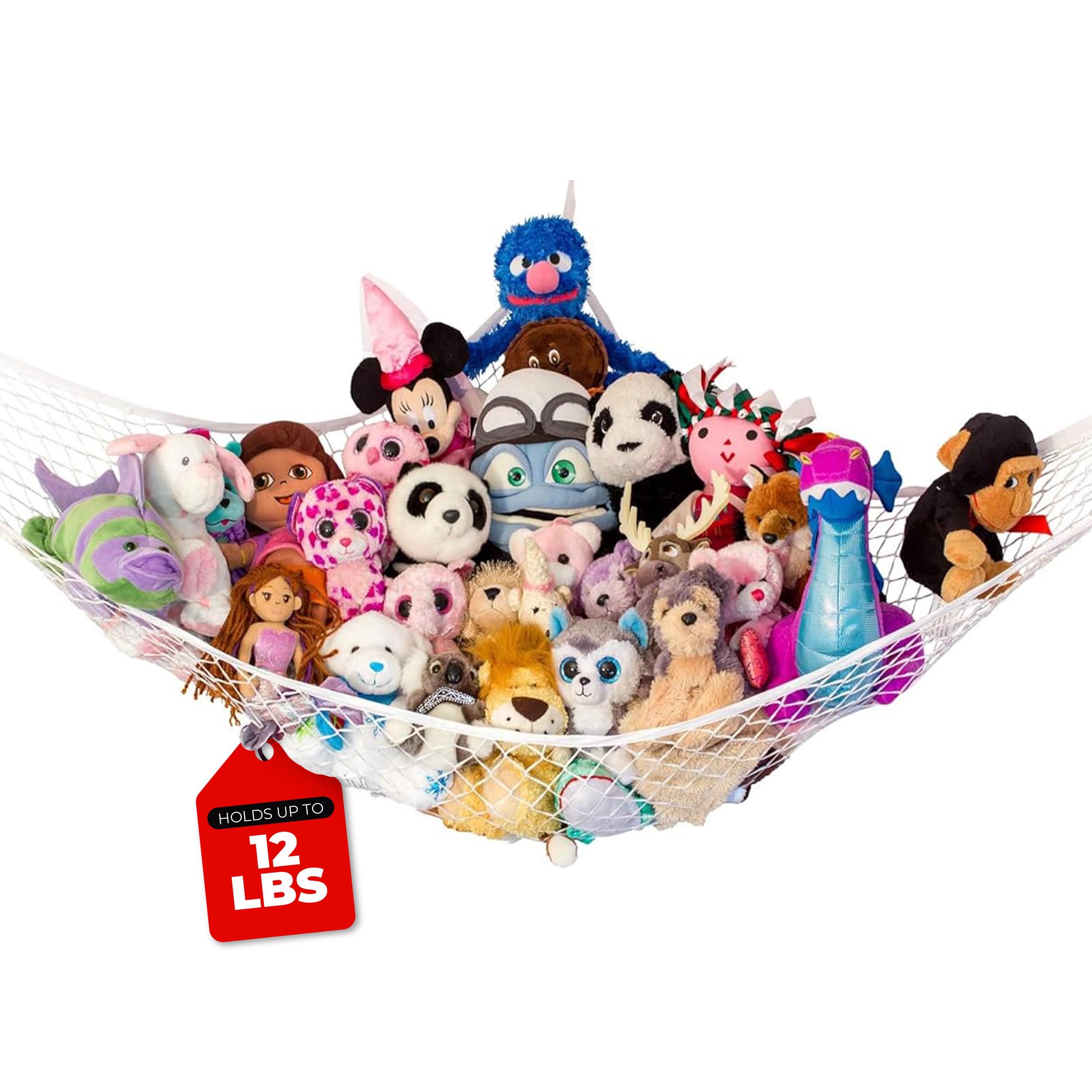 Lilly's Love Stuffed Animal Storage Net Hammock Large STUFFIE Party Hammock | Organize the Chaos