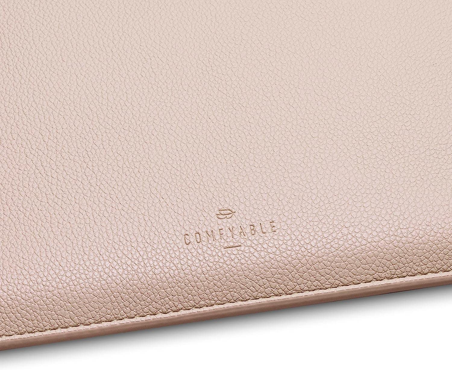 Comfyable Laptop Sleeve 15 Inch Precisely Compatible with MacBook Air 15" M5 M4 M3 M2 2026, Faux Leather Cover Case, Sand