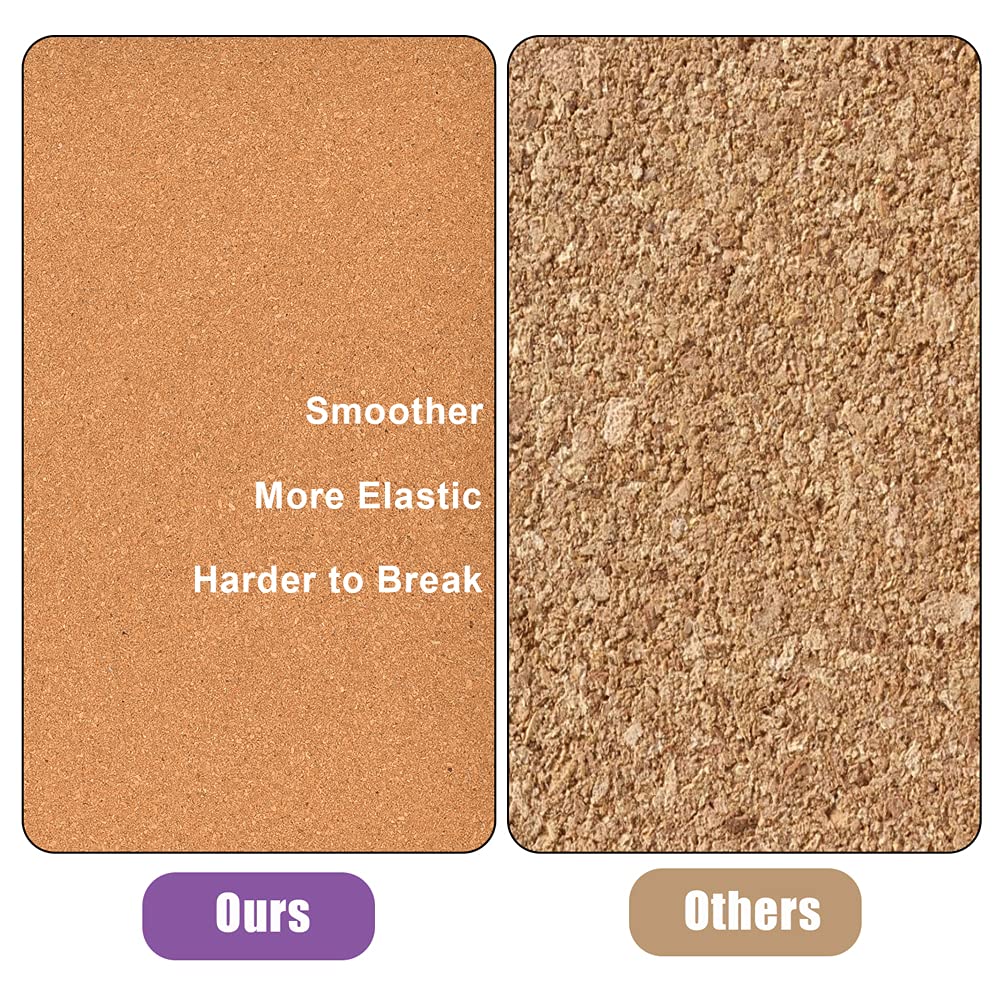 YCCYYCCY 30cm x 30cm Self-Adhesive Cork Borad, 4mm Thick Cork Boards for Walls, 9 Pack Bulletin Board, Cork Board Tiles for Office, Home, School(4mm,9P,CA)