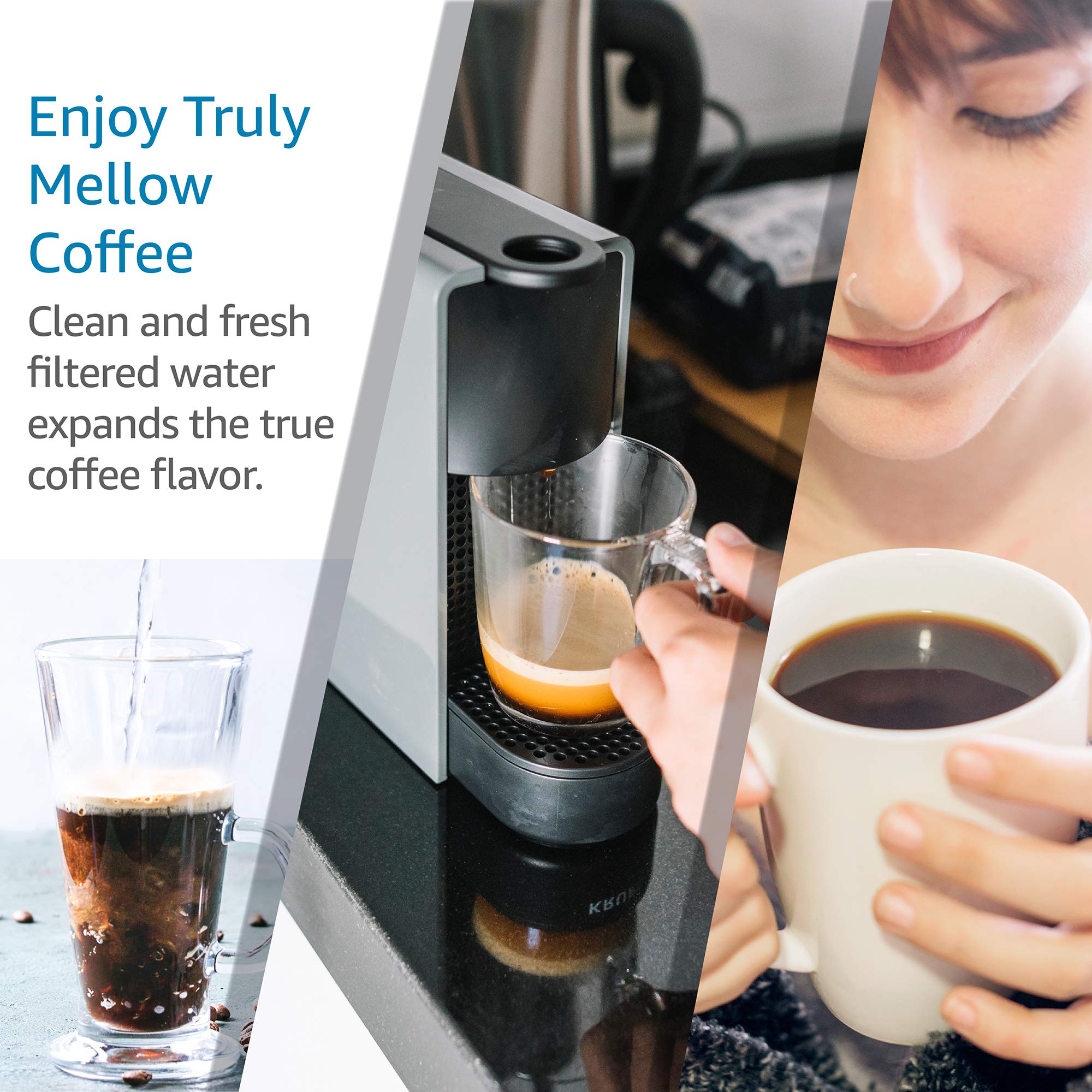 AQUA CREST Coffee Filter, Replacement for Brita® Intenza+® Water Filter Gaggia®, Philips®, Saeco®, CA6702/00, Intenza+® Water Filter, TÜV SÜD Certified (Pack of 2)