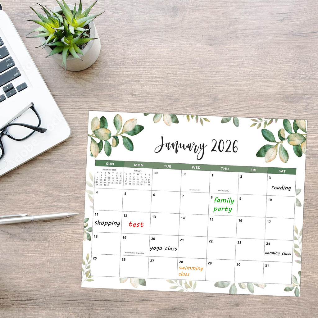 Magnetic Calendar for Fridge 2025-2026 - Fridge Calendar Runs From Jul 2025 to Dec 2026 - Refrigerator Calendar Perfect for Planning, Organizing, and Scheduling Your Life (15 x 12 Inches)