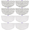Steam Mop Replacement Pads Compatible with Bissell Powerfresh Steam Mop Pads for Bissell 1940 1806 1544 1440 2075 2685 Series Mops Resuable Floor Steamer Mop Pad Refills for Dry & Wet Cleaning, 8 Pack