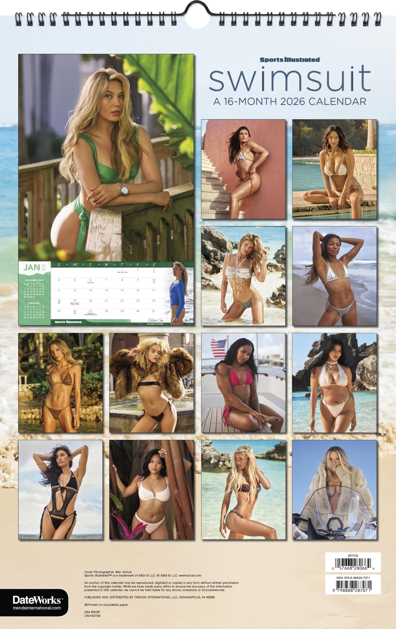 2026 Sports Illustrated Swimsuit Oversized Poster Calendar