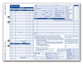 Adams Garage Repair Order Forms, 8.5 x 11.44 Inches, 3 Part, 50 Sets, White and Canary, (GT3810)