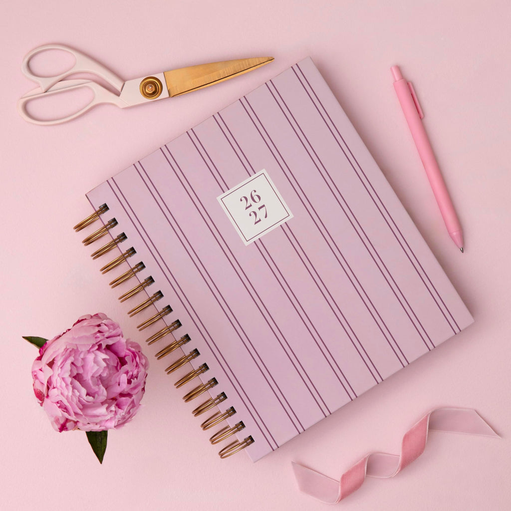Blue Sky Rachel Parcell 2026-2027 Daily and Monthly Academic Year Planner Calendar, July 2026 - June 2027, 7" x 9", Laminated Cover, Wirebound, Laminated Tabs, Storage Pocket, Includes Stickers, Laine