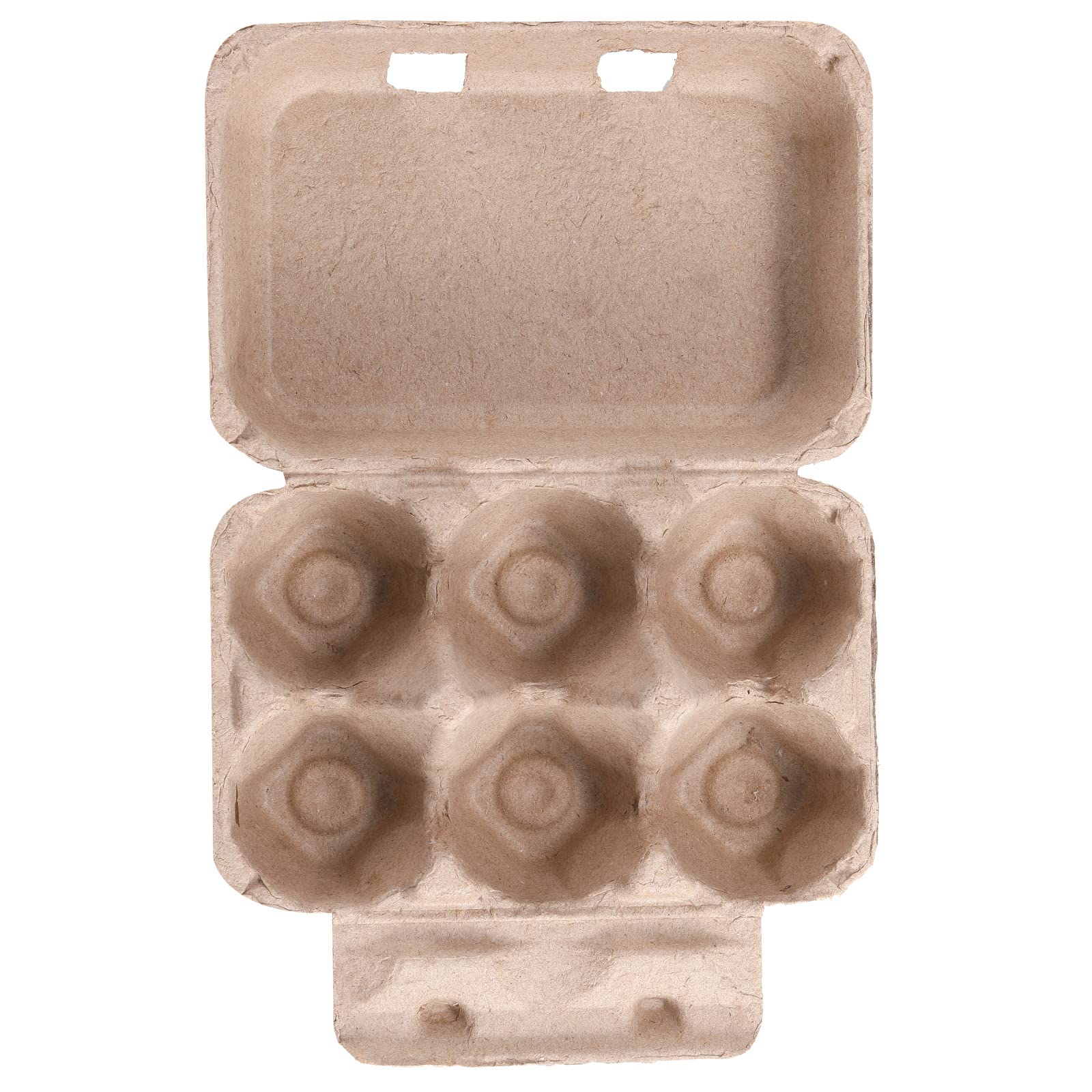 Half Dozen Vintage Egg Cartons 25 Pack, Blank Natural Pulp Egg Cartons 6 Count for Chicken Eggs Reusable, Storage Tray for Holds Up to Six 6 Egg Cardboard Paper Holder Container for Refrigerator