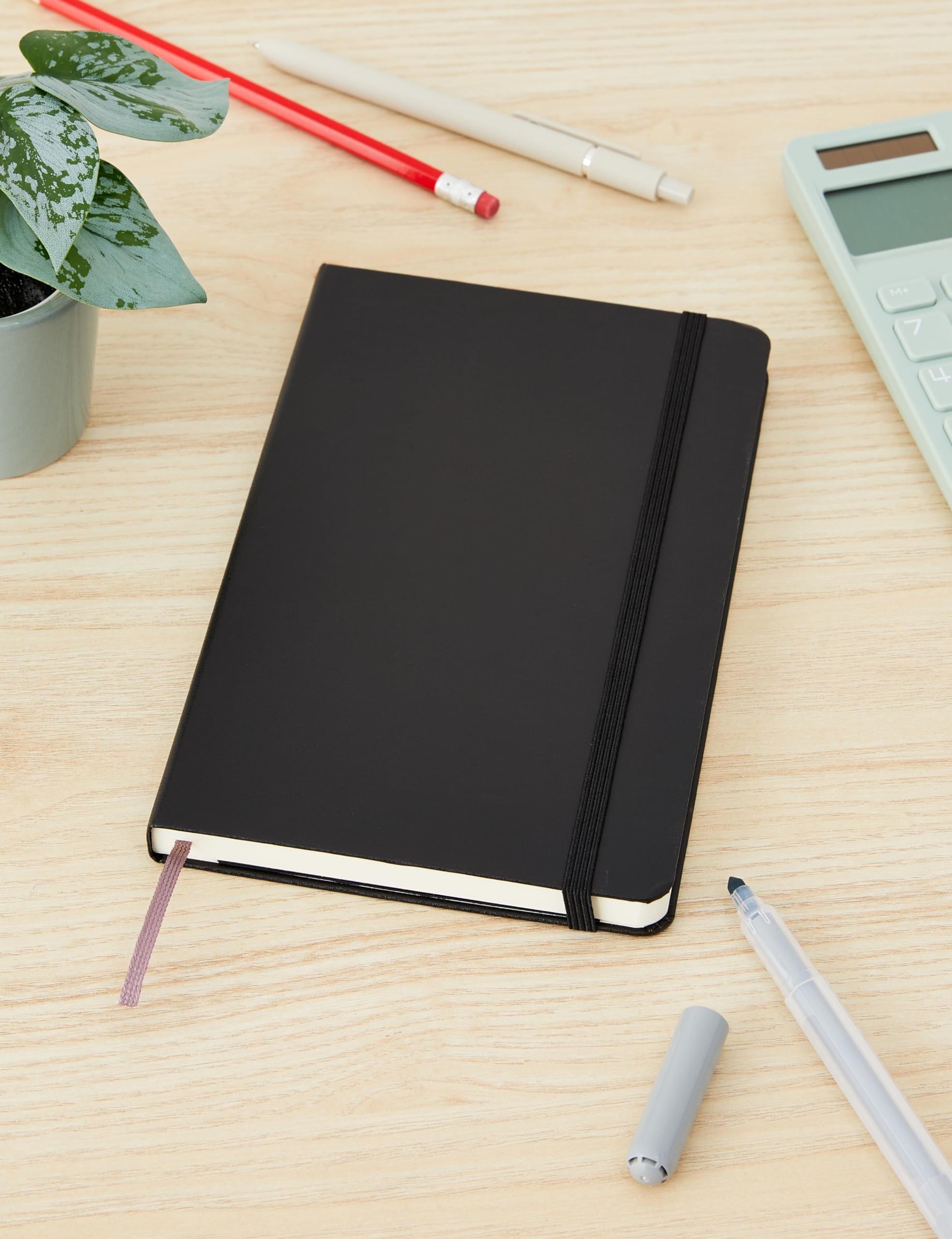 Moleskine Classic Notebook, Hard Cover, Large (5" x 8.25") Ruled/Lined, Black, 240 Pages