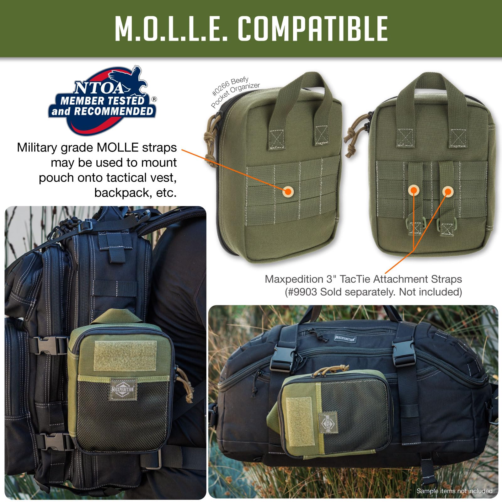 Maxpedition Beefy Pocket Organizer: OD Green