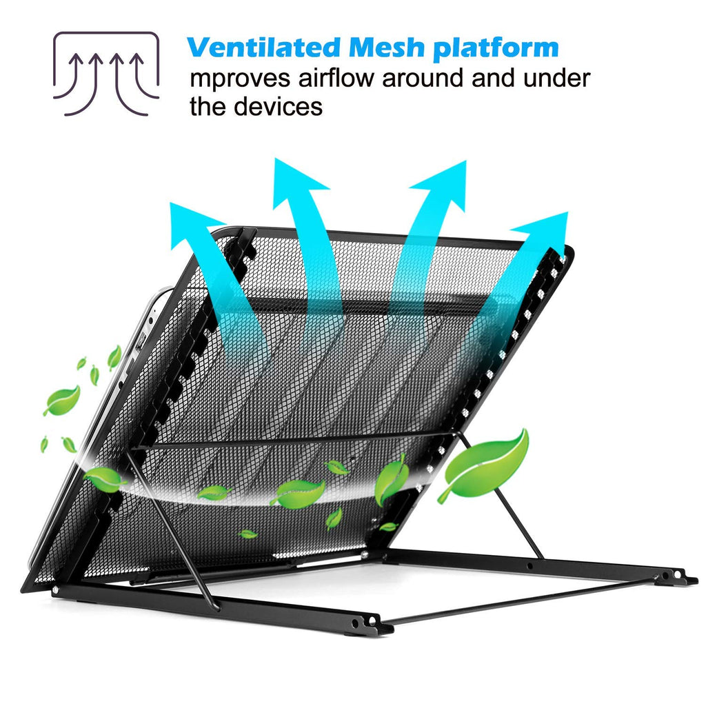 IMAGE Large Version Ventilated Adjustable Light Box Laptop Pad Stand, Multifunction (12 Angle Points) Skidding Prevented Tracing Holder for AGPtek/Huion A3 A4 LED Light Board and Tracing Ligh Box Pad