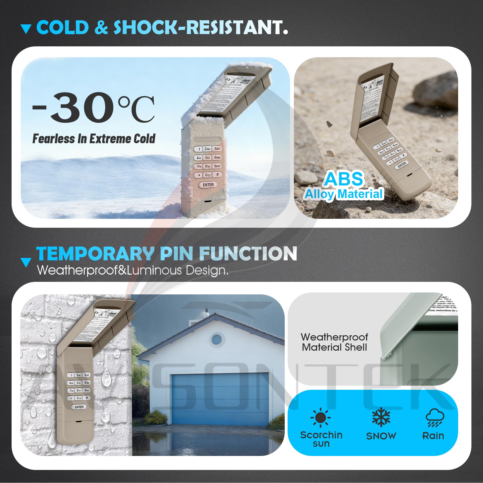 940EV-P2 940ESTD Universal Chamberlain LiftMaster Craftsman Garage Door Keypad【3 Year Warranty】