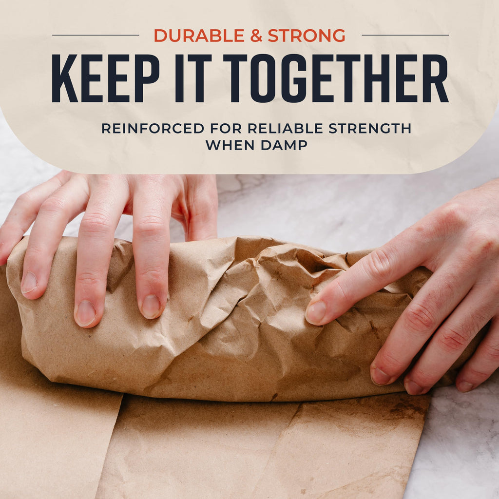 Brown Kraft Butcher Paper Roll - 18 Inch x 100 Feet - Food-Grade Paper for Wrapping and Smoking Meat, BBQ, Grilling, Perfect Brisket Crust - Durable, Unbleached, Uncoated & Unwaxed