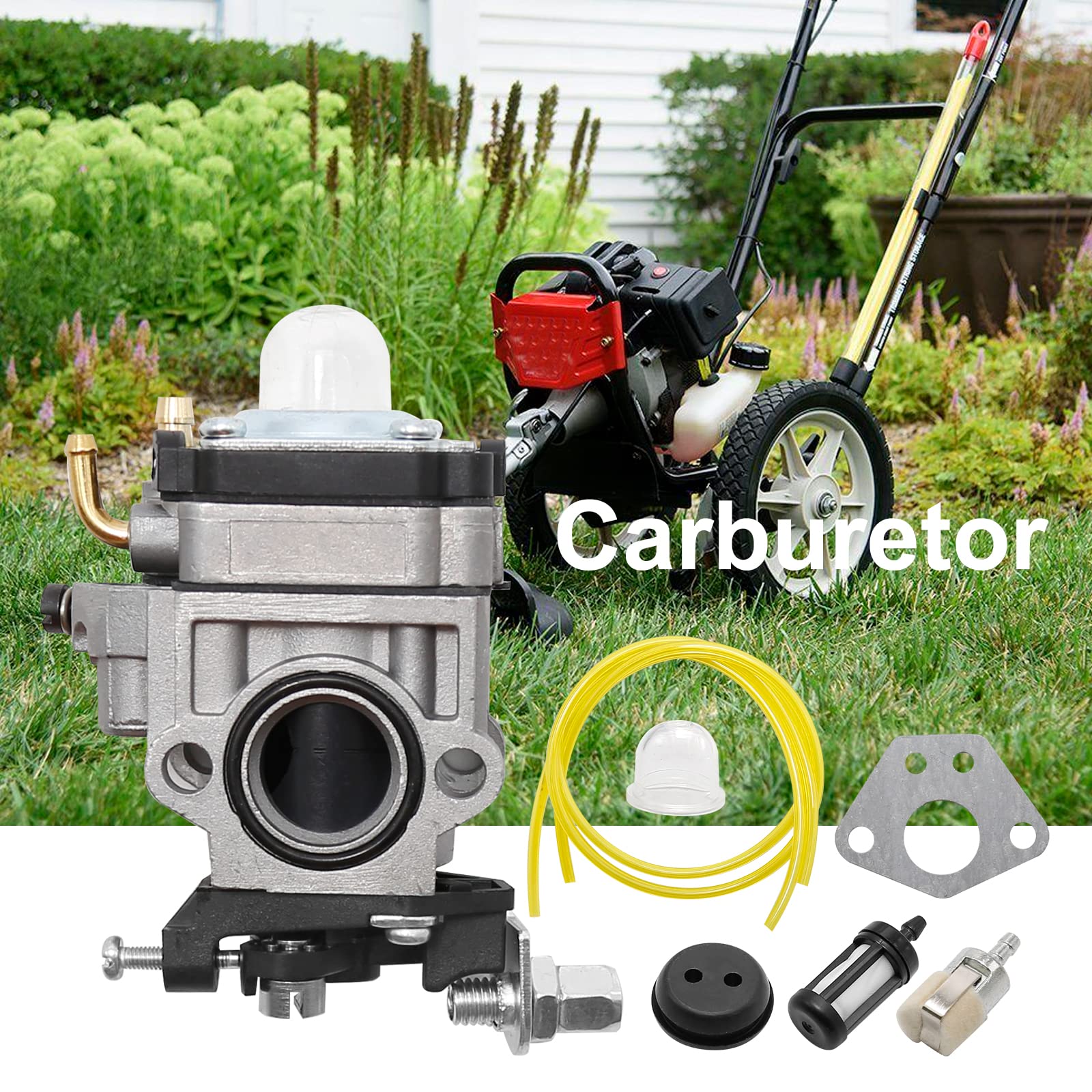 Mc43 300486 Carburetor Replacement for Earthquake Tiller Parts 43cc Cultivator, Carb for Powermate Pea438 Pcv43 We43 We43ce We43e