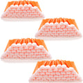 AAwipes Foam Cleaning Swab Sticks (200 pcs Large Rectangular Foam Tips, 5.25", Orange) Cleanroom Cleaning Swab Sponge Stick for Inkjet Printer, Optical Instruments