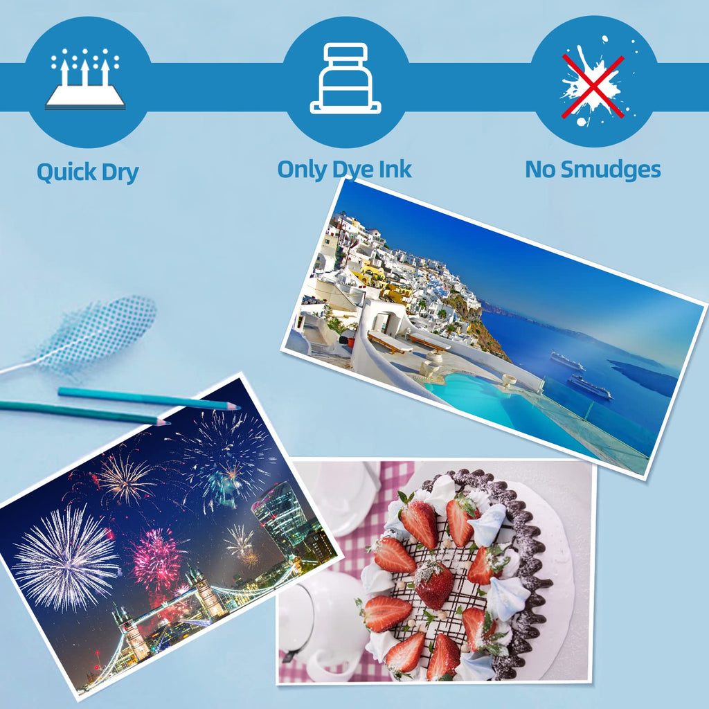 Uinkit Inkjet Thin Brochure Flyer Paper 8.5x11 Inches for DIY Chip Bag 100sheets Printer Glossy Paper 37LB Letter Size 135gsm (8.5X11X200)