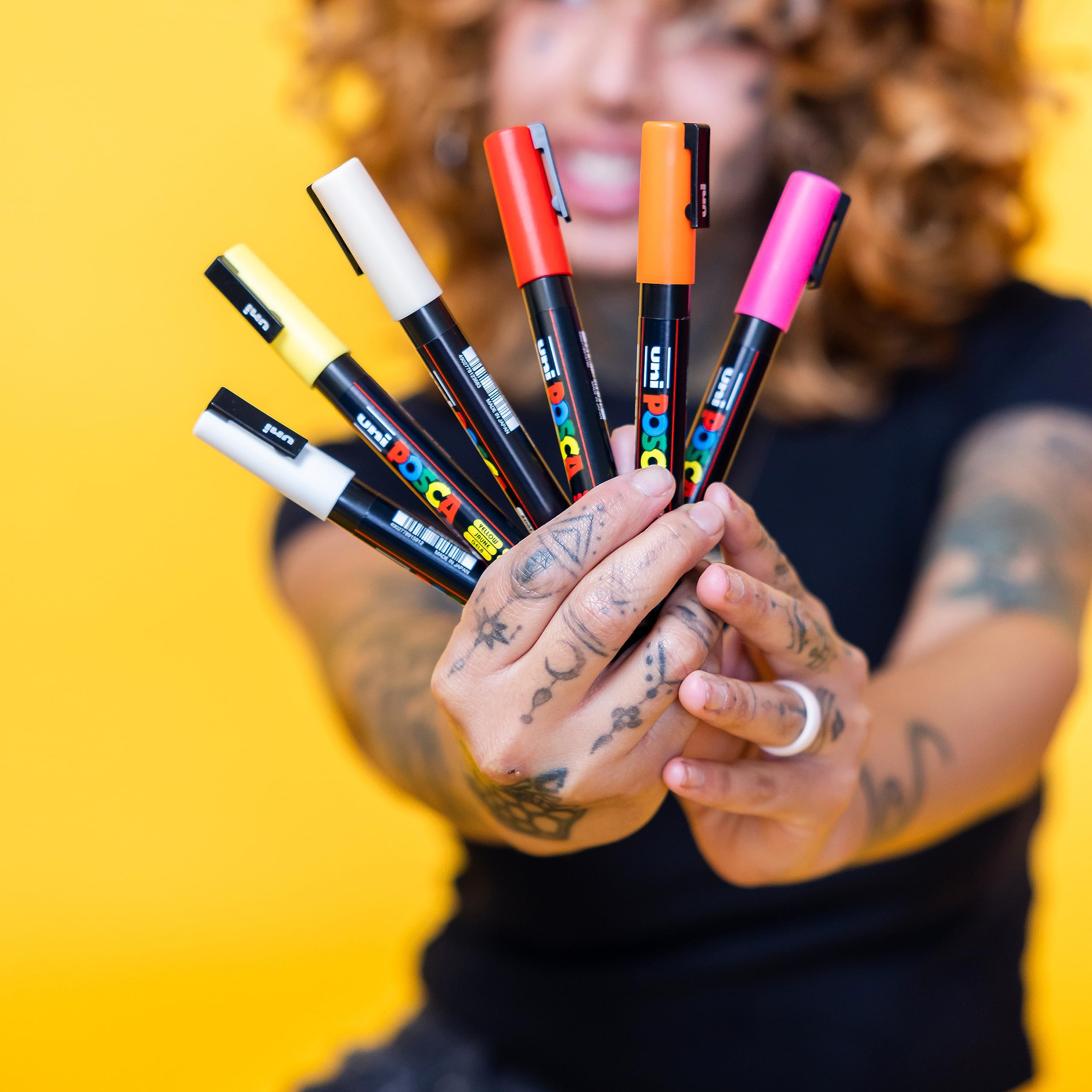 uni Posca - PC1MR - Extra Fine Tip Pen - Soft Colors, 8 pc