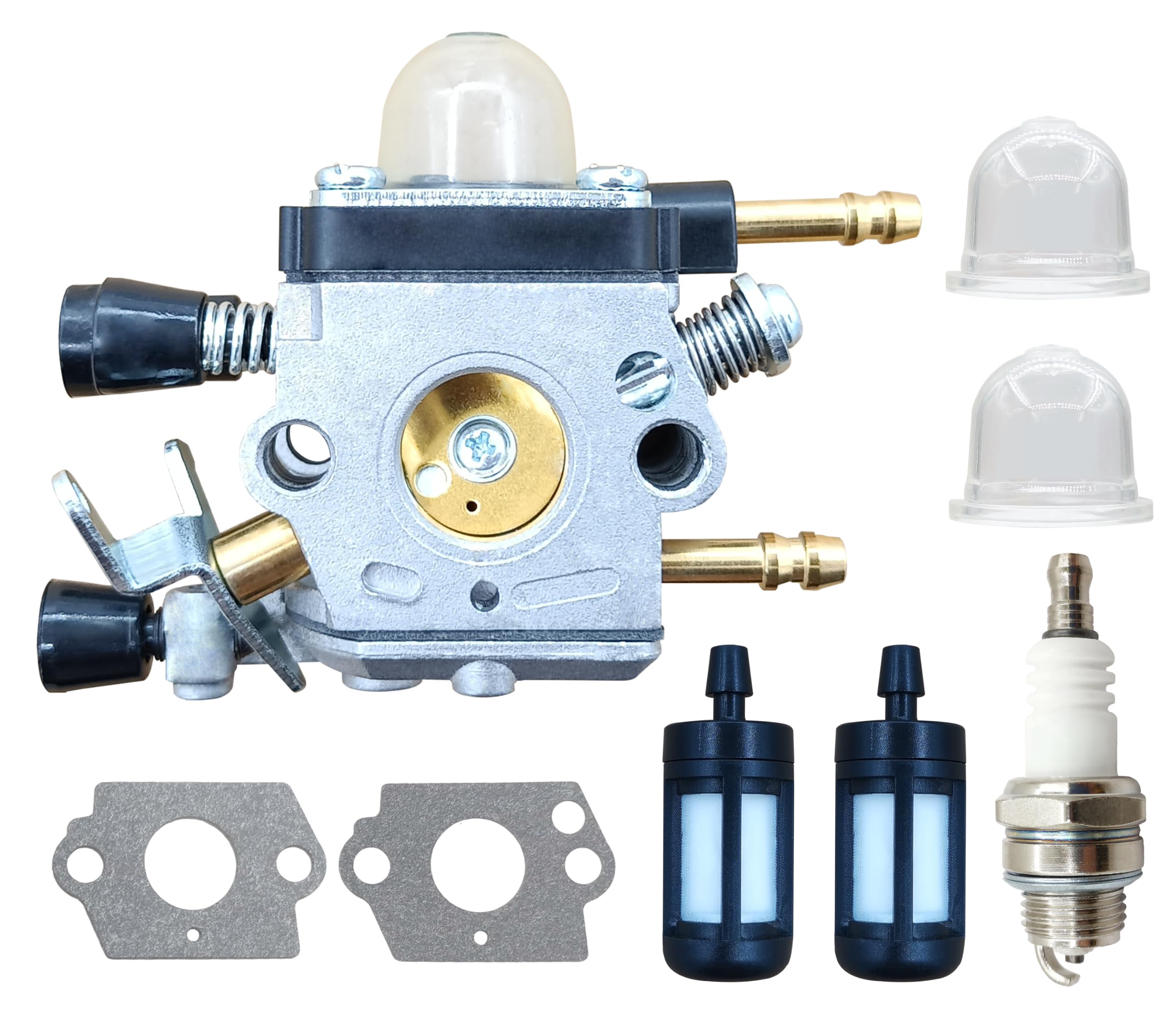 C1Q-S68G Carburetor for Stihl SH55 SH85 BG45 BG46 BG55 BG65 BG85 Leaf Blower C1Q-S68 4229 120 0606 Carb with Primer Bulb Spark Plug Fuel Filter Gasket