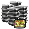 Gusto[12 oz -50 Count] 1 Compartment Meal Prep Containers Reusable, Microwaveable, Dishwasher and Freezer Safe, BPA-Free, Portion Control and Convenience Food Storage with Lids -Formerly Comfy Package