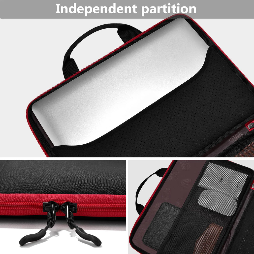 Hseok Laptop Sleeve 13-14 Inch Case Briefcase Compatible with MacBook Pro 14 inch M4/M3/M2/M1 All Model of 13.3 Inch Mac Air/Pro, XPS 13 14, Most Popular 13"-14" Notebooks,B01k03