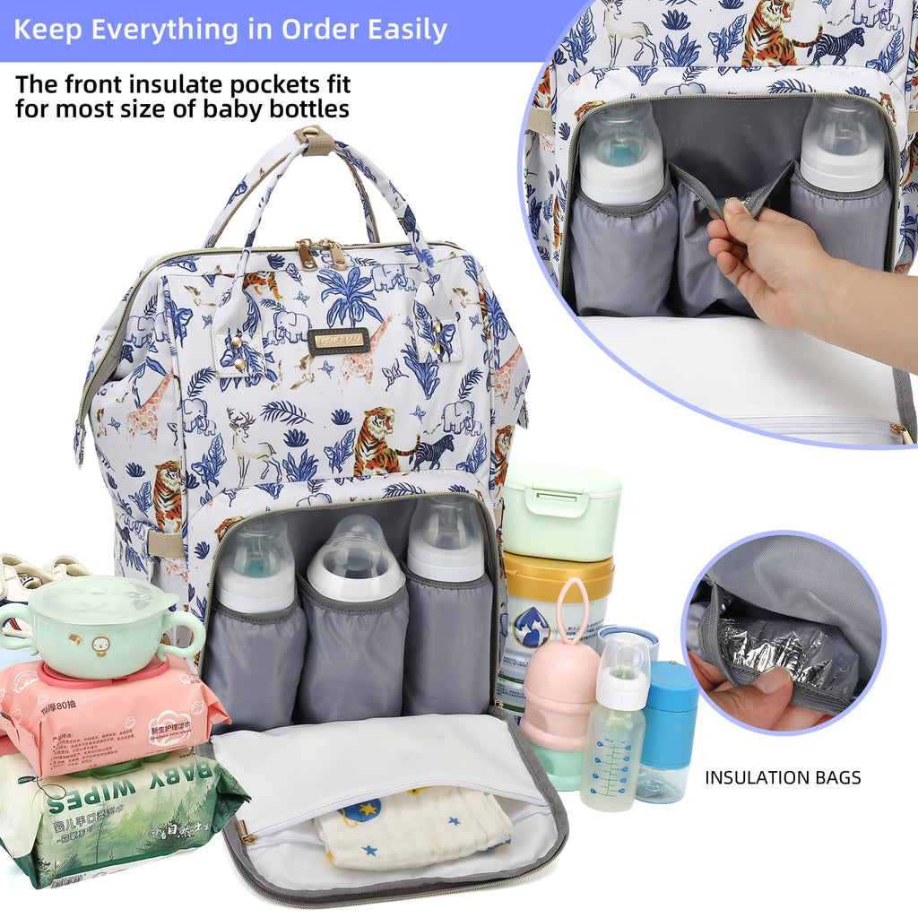 Diaper Bag Backpack for Women, Baby Bags for Girls,Diaper Bag with Changing Pad, and Insulated Pockets